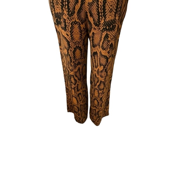 Zara Snake Print Wide Leg High Waisted Pant Bloggers Fave Nwot - Picture 12 of 15